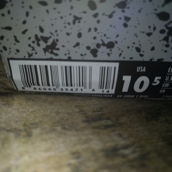 Air Jordan Retro 5 Universe Red "Authentic" - Picture 2 of 4